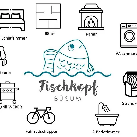 Fischkopf Mit Sauna Und Strandkorb *